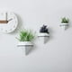 thumbnail image 3 of Pot Mural en Céramique Soporte Plantes Mural Pots Fleur Lot de 2 - Forme de Diamant Blanc, Pot Suspendus Hexagonal pour Aloès Herbe Orchidée Décoration de Mariage Maison Jardin Ormromra YQ-1533, 3 of 6