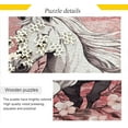 thumbnail image 2 of Dreamtimes Vintage Horse Pink Puzzle 500 Pieces - Wooden Jigsaw Puzzles for Family Games - Suitable for Teenagers and Adults, 2 of 7