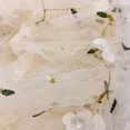 thumbnail image 4 of Pkhoxwe Embroidery Flower Handbag Transparent Mesh Shopping Bag Beach Mesh Tote Bag for Women Travel Shopping Daily Use, 4 of 7