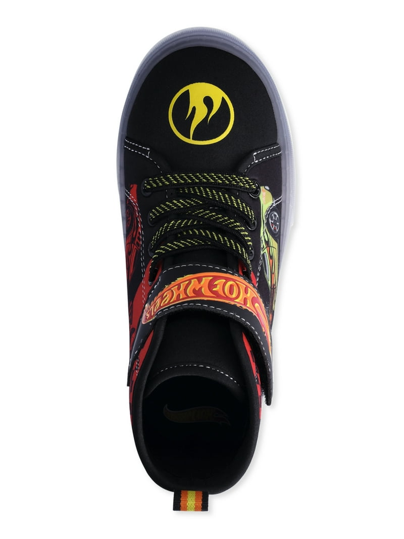 Mattel Hot Wheels Boys Light Up High Top Sneakers - Walmart.com