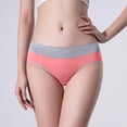 thumbnail image 2 of Riforla Underwear for Women Women High Waist Cotton Knickers Ladies Panties Full Coverage Briefs Underpants Plus Size Multicolor Womens Panties Light Pink XXL, 2 of 4