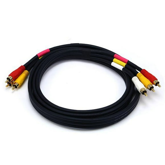 RCA Coaxial Composite Video and Stereo Audio Cable_ 6ft