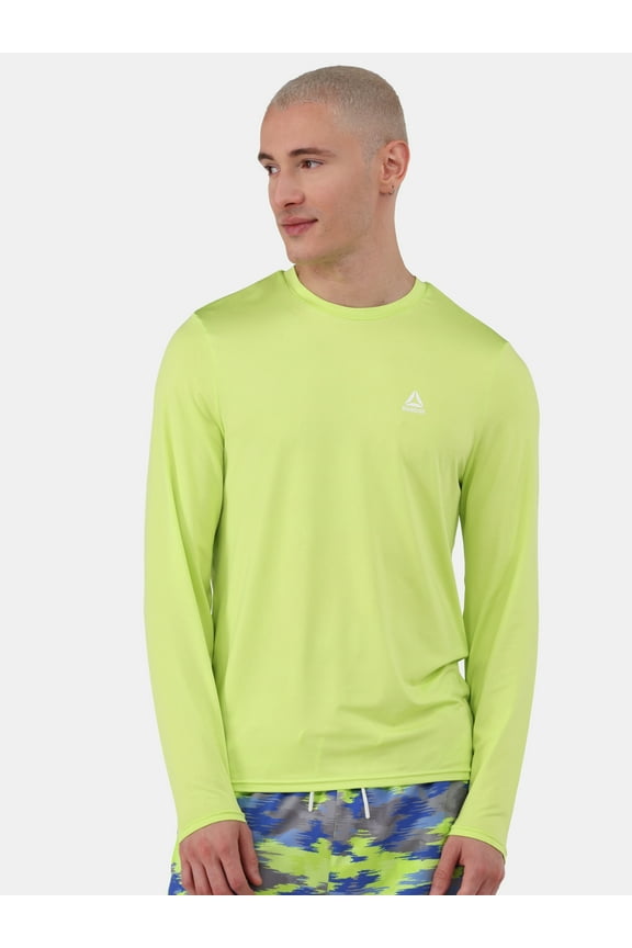 Men's & Big Men's Long Sleeve Sun Shirt with UPF 50+, Sizes S-3XL