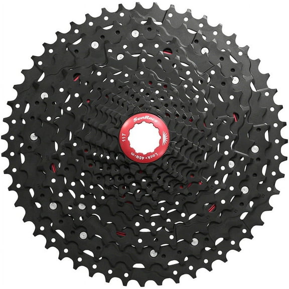 SunRace CSMZ903 Cassette Black Chrome- Range: 11-51 Drivetrain Speeds: 12