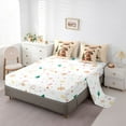 thumbnail image 5 of Homewish Pet Dachshund Lover 7 Pieces Bedding Comforter Set,Merry Christmas Full Bedding Set,Chic Xmas Tree Fitted Sheet Flat Sheet For Girls Boys,Breathable Bedroom Decor Reversible, 5 of 8