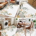 thumbnail image 6 of Sage Green Eucalyptus Living Room Rug 4x6 Washable Area Rug for Bedroom, Non-Slip Dining Room Rugs Vintage Spring Floral Leaves Indoor Carpet for Kitchen Entryway Office Nursery Laundry, 6 of 9