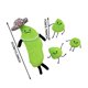 thumbnail image 4 of Pea Plush,Secret Staycation Plushies,Cute Pea Family Stuffed Animal Pillow for Home Bedroom Birthday for Fans, 4 of 5