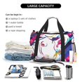 thumbnail image 5 of Honeii Colorful Bulldog Print Gym Bag,Carry on Weekender Overnight Bag, Travel Duffel Bags, Personal Item Travel Bag,Tote Bag,Workout Dance Bag, 5 of 7