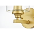thumbnail image 4 of Living District Mayson 1-Light Iron & Glass Bath Sconce in Brass/Clear, 4 of 7