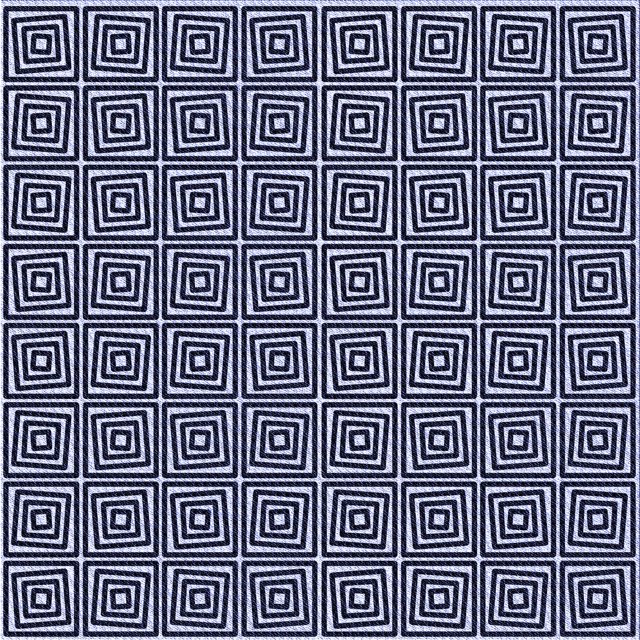 Ahgly Company Tapis d'Intérieur Lavables en Machine, Carrés Transitionnels, Bleu Nuit, Carrés de 4'