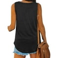 thumbnail image 3 of LilyLLL Womens Loose Solid Color Sleeveless V Neck Tunic Blouse Tank Tops, 3 of 3