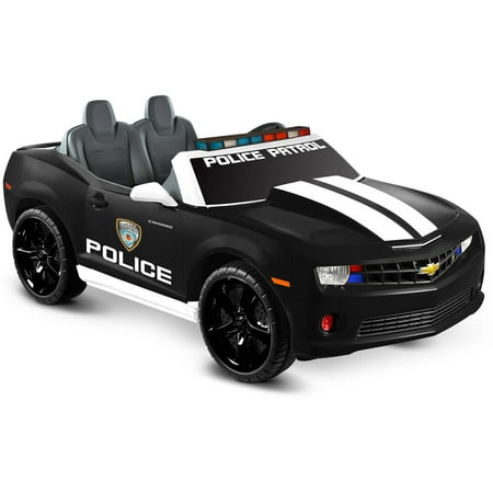 Kid Motorz Chevrolet Racing Camaro Police Edition Two Seater in Black
