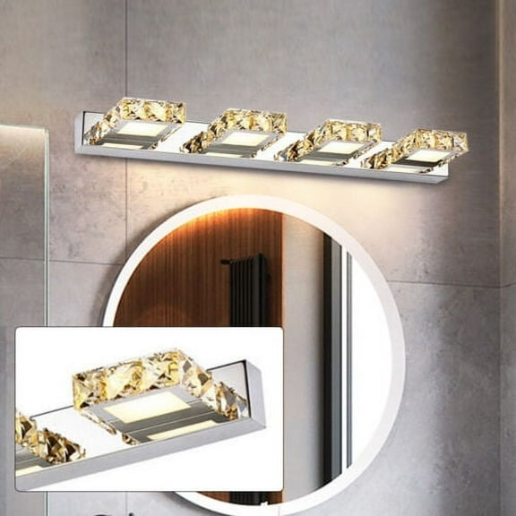 4-Light Crystal LED Vanity Light