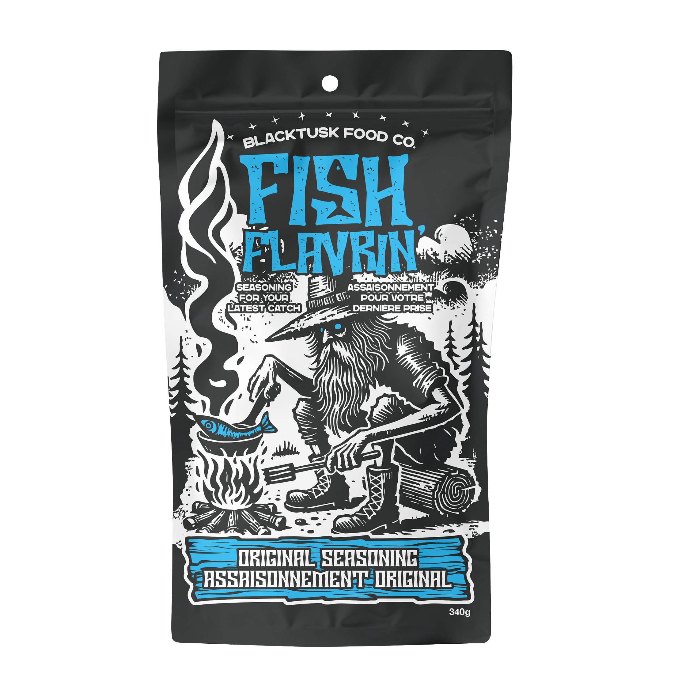 Blacktusk Seasoned Fish Flavrin' Crispy Seasoned Flour Coating Mix for Fish, Meat and Veggies by Blacktusk Food Co, Original Flavor, 340g