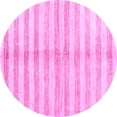 thumbnail image 1 of Ahgly Company Indoor Round Abstract Purple Contemporary Area Rugs, 7' Round, 1 of 4