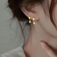 thumbnail image 2 of Sterling Silver Small Love Heart Huggie Hoop Earrings for Women Tiny CZ Heart Hoop Earrings Huggie Valentines Day Earrings, 2 of 10