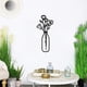thumbnail image 3 of Arte de pared de metal, Qmetalart Flor en jarrón Decoraciones de pared para sala de estar, cocina, dormitorio, baño, decoración de pared para el hogar, regalo de inauguración de la casa, 3 of 7