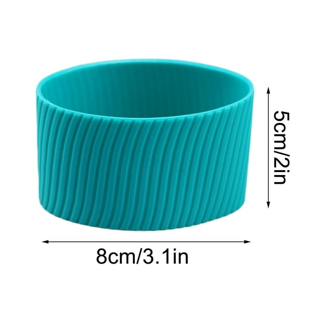 Leodye 1PCS Étui de Protection en Silicone pour Tasse - Couvercle Réutilisable Résistant à la Chaleur pour Verres et Bouteilles de Boisson -3.1*2 Po
