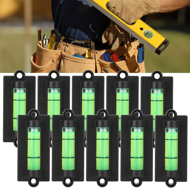 Petit Niveau Mini Niveau à Bulle, 10 Pcs Niveau de Support, Réglage du Trépied de Caméra Horizontal pour Accrocher des Photos RV