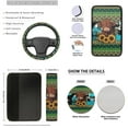 thumbnail image 2 of Tutolipy Highland Cow Print 15 Pack Car Seat Cover Sets, Sunflower Aztec Print Front Rear Split Bench Seat Covers for Cars, Steering Wheel Cover Seatbelt Pad Car Center Console Cover, Universal Fits, 2 of 3