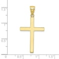 thumbnail image 3 of FJC Finejewelers 10k Yellow Gold 3d Stick Cross Charm, 3 of 6