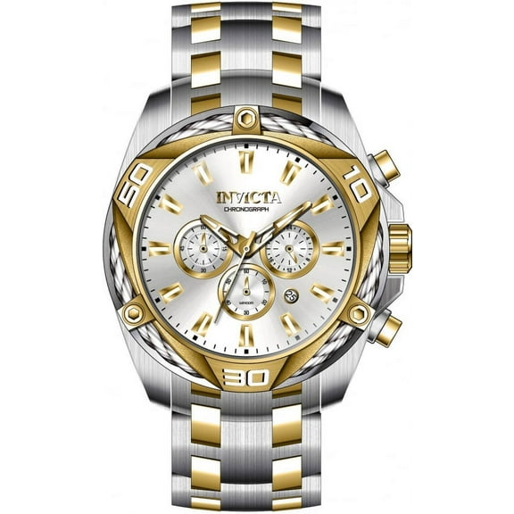 Invicta Bolt Chronograph Quartz Silver Dial Men's Watch 34126