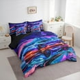 thumbnail image 3 of Manfei Cool Racing Car Twin Bedding Sets 7pcs for Teens Boys, Blue Sports Car Bedding Comforter Set, Speed Extreme Sport Game Sheet Sets, Breathable Home Decor, 3 of 8