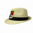 thumbnail image 2 of Panamanian Flag Fedora Hat - Beige Straw, 2 of 2