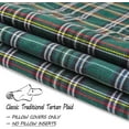 thumbnail image 2 of Green Tartan Plaid Throw Pillow Covers 18x18 Set of 2 Green Christmas Plaid Outdoor Pillows Traditional Christmas Decor for Living Room Couch Sofa, 2 of 6