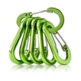 thumbnail image 1 of Mosquetón con Resorte Wdftyju Hebilla en Forma de D Verde 6 uds, 1 of 7