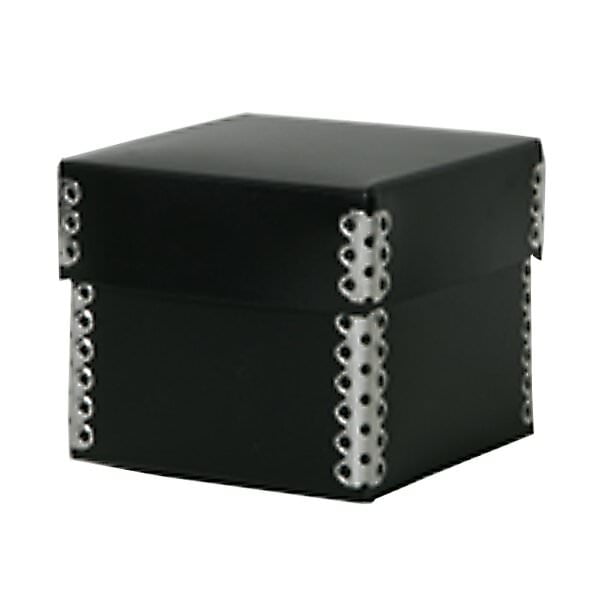 JAM Plastic Nesting Boxes, 3.3x3.3x2.8, Black, 1/Pack