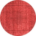 thumbnail image 1 of Ahgly Company Indoor Round Oriental Red Industrial Area Rugs, 3' Round, 1 of 4