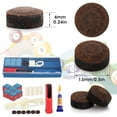 thumbnail image 3 of Pool Cue Tips Replacement Kit: 6 in1 Billiards Pool Cue Tip Repair Shaper Tool with 6pcs cue Tips 6 Chalk for Replacement, 3 of 6