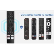 Replacement for Hisense Smart TV Remote Control,Compatible with Hisense 4K UHD Series Android Smart TVs.(NO Voice Function)