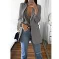 thumbnail image 2 of Aunavey Women's Casual Open Front Blazer Suit Pockets Work Office Cardigan Jacket, 2 of 8
