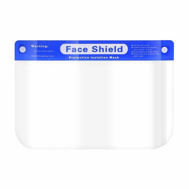 Wdhugt Face Shield With High Transparency And Anti-Fog Design Adjustable Elastic Headband 12.59X8.66X0.39 Inches Plastic Material For Protection In Various Environments 1 Piece Set
