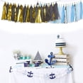 thumbnail image 4 of Banderines con borlas para decoración de fiestas, banderines con borlas de papel de seda, decoración colgante, fondo para cumpleaños de niño, 4 of 5