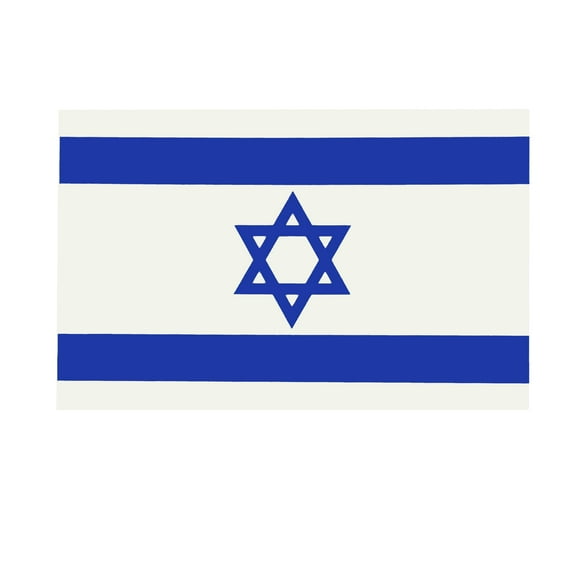 Israel Flag Stickers | Set of 4 | 4" x 2.5" | Vinyl Sticker Decal | Weatherproof UV Resistant Laminate Professional Heavy Duty by Spy Spot