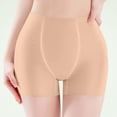 thumbnail image 7 of Scyoekwg Women's Boyshort Underwear Stretch Solid Color Safety Panties Breathable Mid‑Waist Ladies Briefs For Daily Wear (Beige,M), 7 of 7