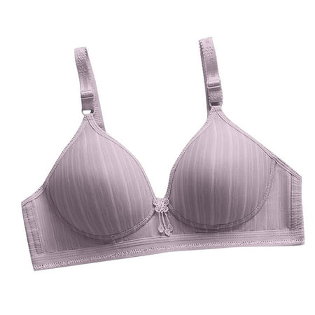 Fesfesfes Bras for Women Wireless Ladies Embroidered Plus Size Bras Comfortable Breathable Bra Underwear Bras Wireless Bra