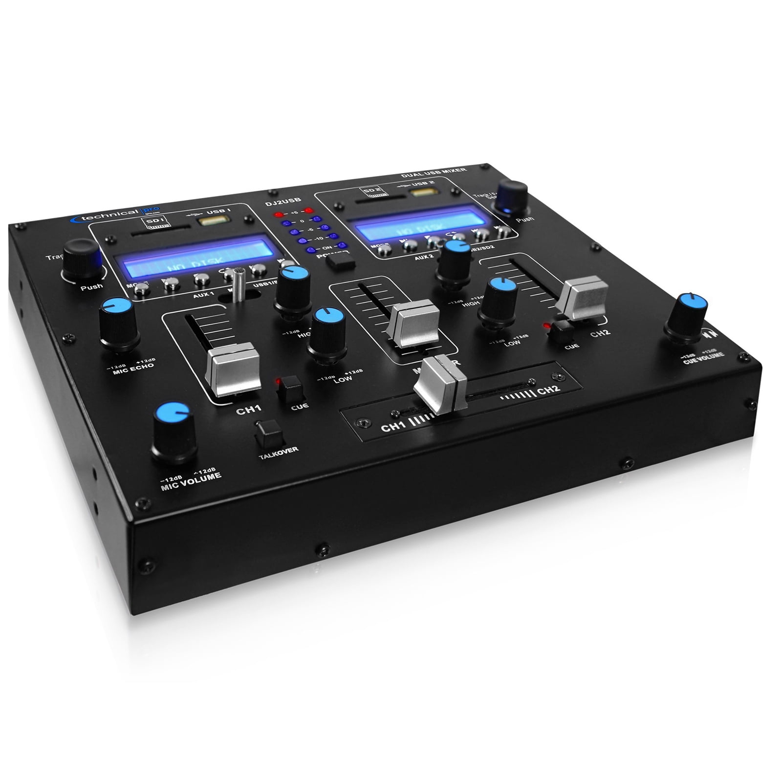 Table Top 2CH Dual USB/SD Card Mixer