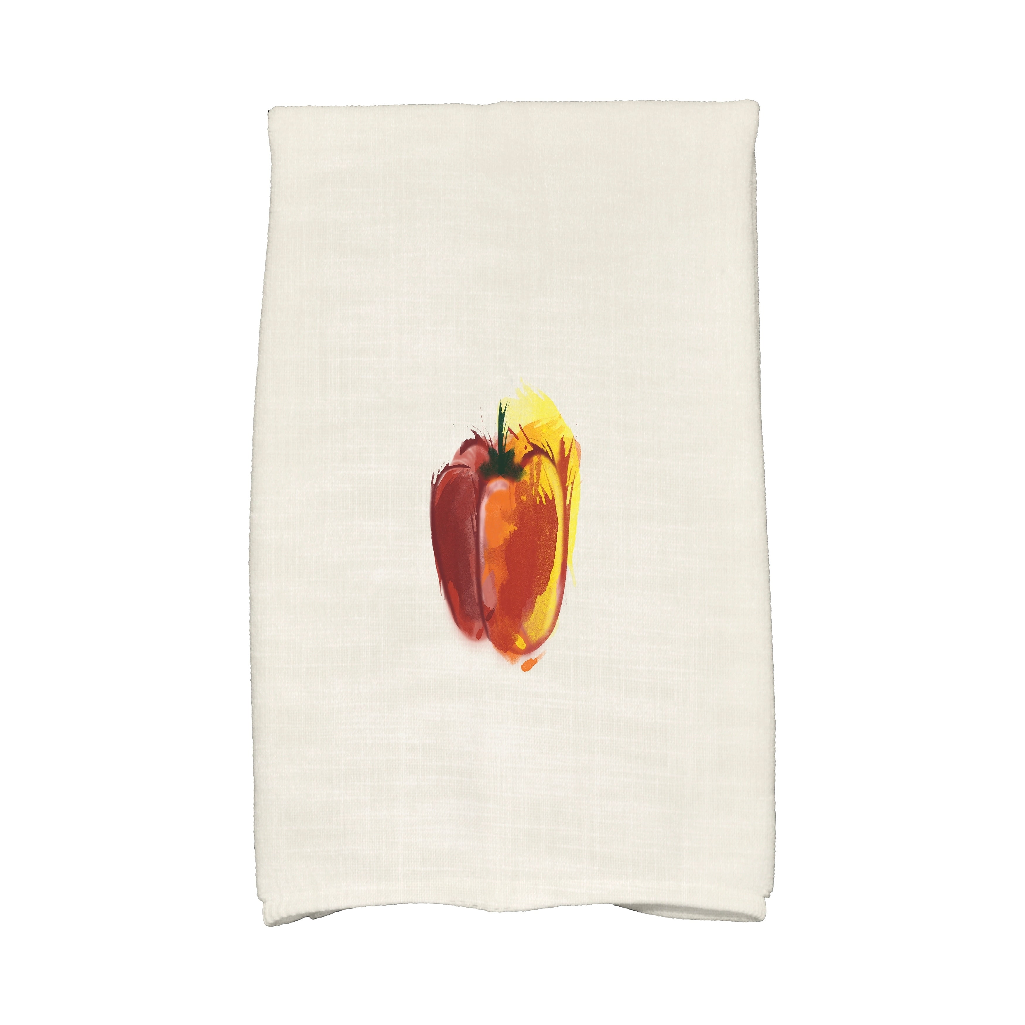 Simply Daisy, 16 x 25 inch, Pepper Kitchen Towel, Rust