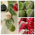 thumbnail image 6 of Shoreew 12 Pcs Velvet Glitter Christmas Ball Ornaments 3.15" Shatterproof Flocked Sequin Balls Christmas Tree Ornaments for Indoor Outdoor Holiday Party Decor, 6 of 7
