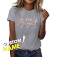 thumbnail image 2 of Crew Neck T Shirts For Women Letter Print Fashion Short Sleeve Tee And Outfits Dressy Casual Women Tops, 2 of 4