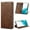 Brown, variant on Wallet Case for iPhone 16, Shockproof PU Leather Magnetic Flip Cover with Card Holder, Stand Feature, Full Body Protection RFID Blocking for iPhone 16, Black