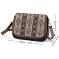 thumbnail image 2 of Elegant Floral Patterned Textile Design Vintage Crossbody Bag For Women Medium Leather Hobo Bags Shoulder Bag Classic City Leather Satchels, 2 of 8