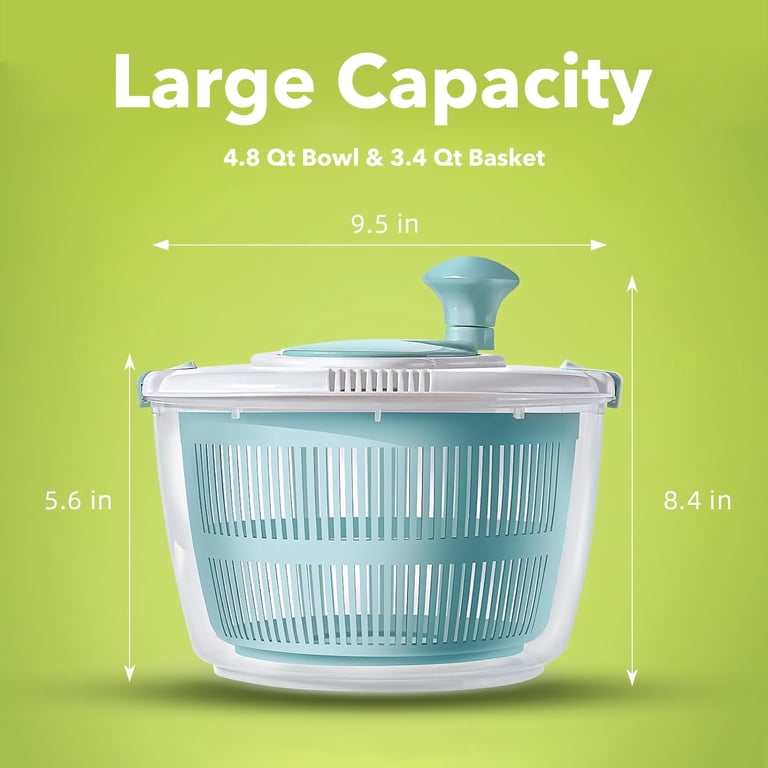 BN-LINK Salad Spinner, 4.8 Quart Large Capacity photo 8