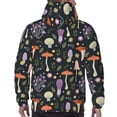 thumbnail image 7 of Lsque Mushrooms Pattern Casual Men's Hoodie,Hooded Sweatshirt with Kangaroo Pocket,Pullover Hoodie-Medium, 7 of 7