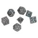 thumbnail image 4 of Dados poliédricos, 7 piezas, patrón grabado en metal, juego de rol, dados, dados poliédricos de metal, tecnología avanzada, 4 of 12