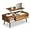 Rustic Brown, variant on BOBOKY 39" Coffee Table for Living Room, Lift Top Coffee Table with Storage, Small Rising Wooden Dining Center Table with Storage Shelf & Hidden Compartment,Brown